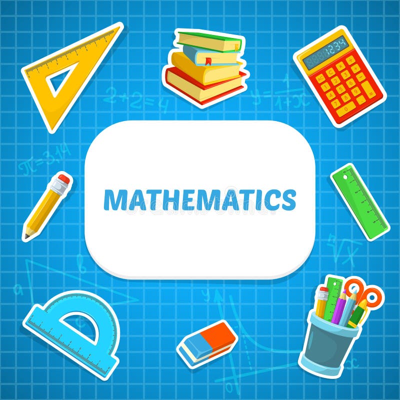 Math backdrop stock vector. Illustration of school, background - 57877725