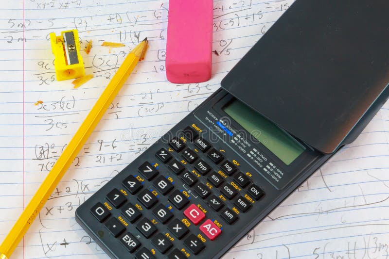 Math Homework Tools stock image