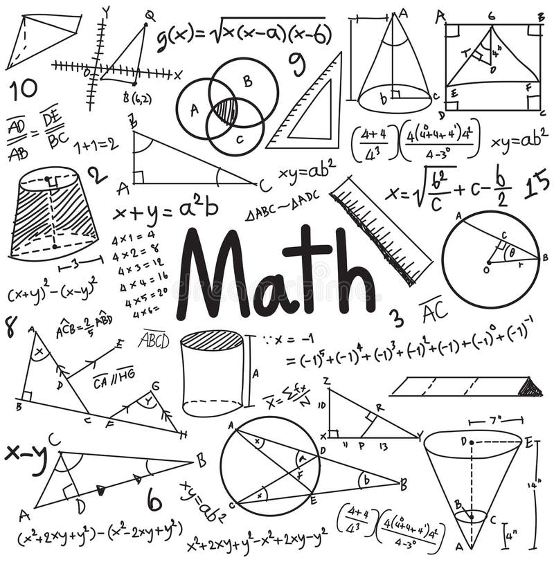 Creative of math equation Royalty Free Vector Image