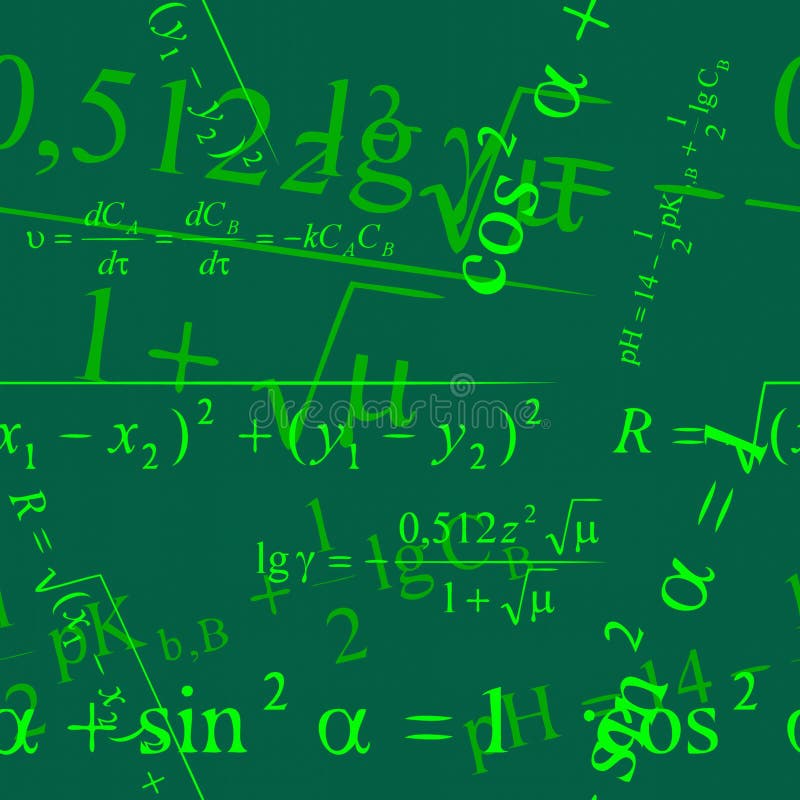 Mathematic wallpaper stock vector. Illustration of seamlessly - 3409160