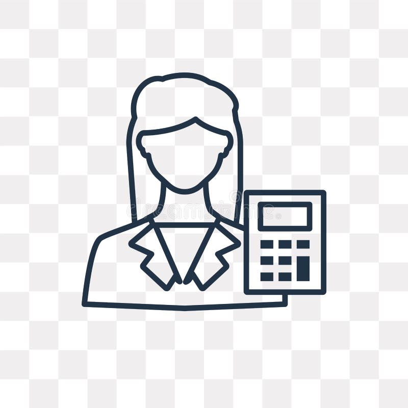 Mathematician vector icon isolated on transparent background, li. Mathematician vector outline icon isolated on transparent background, high quality linear Mathematician transparency concept can be used web and mobile