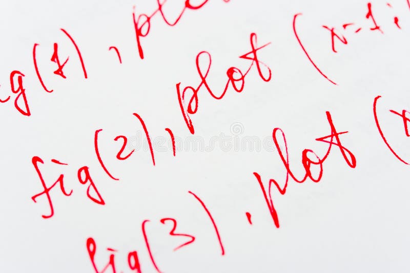 Mathematics Formula on Paper Stock Image Image of macro, paper 26972995