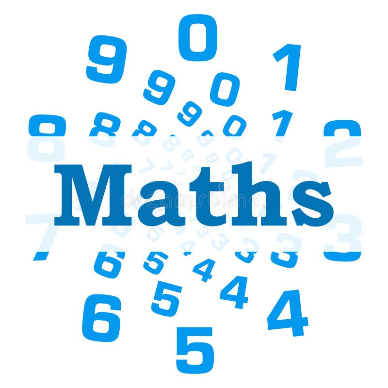 Maths Blue Numbers Circular