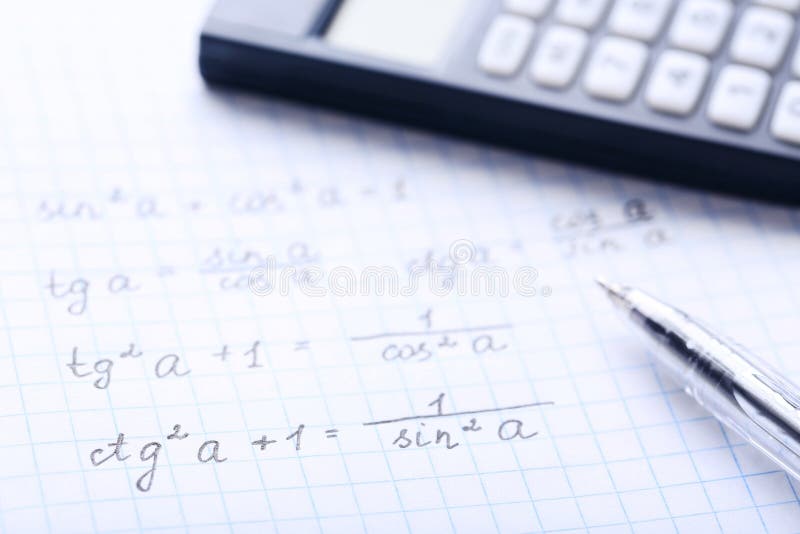 Maths formuły zdjęcia stock