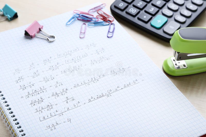 Maths formuły zdjęcia stock