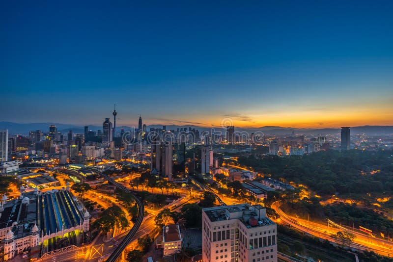 Matin chez Kuala Lumpur photographie stock libre de droits