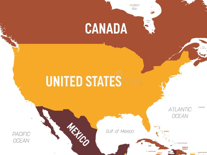 Mapa Político De EUA, Estados Unidos Da América, Em Quatro Cores No Fundo  Branco Ilustração Do Vetor Ilustração do Vetor - Ilustração de nevada,  nantes: 95196304