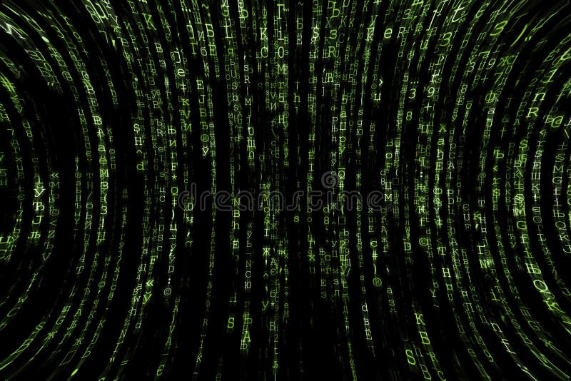 Verde matrices computadora generado.