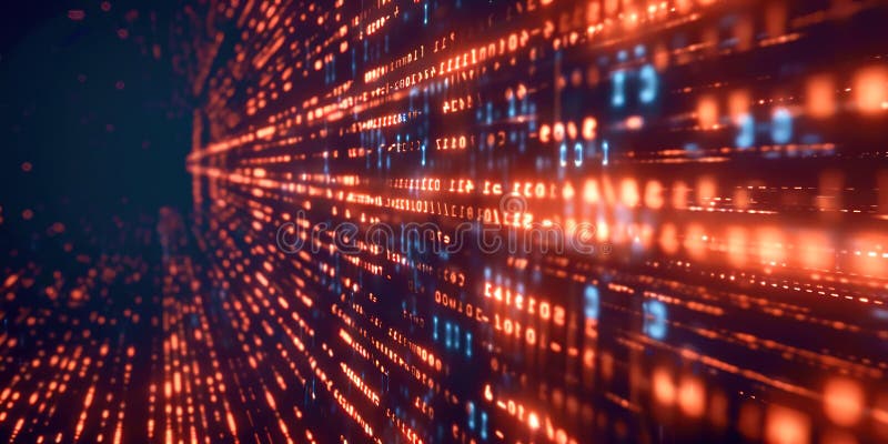 Matrix computer abstract background stock illustration