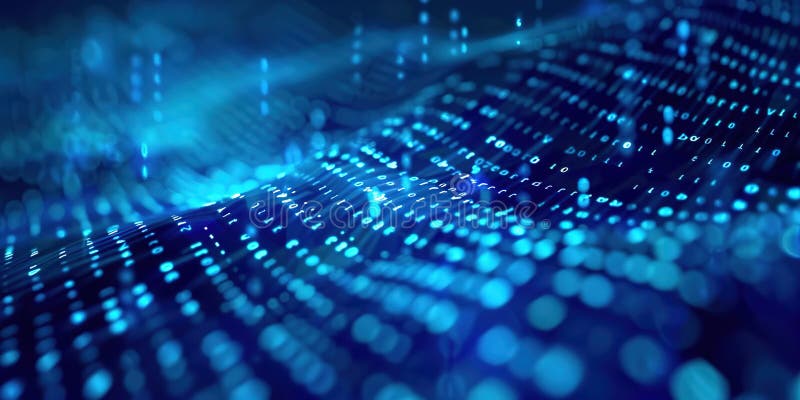 Matrix computer abstract background vector illustration