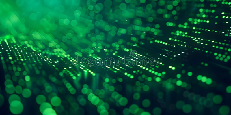 Matrix green abstract background stock illustration