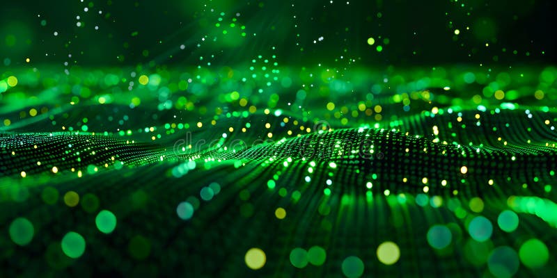 Matrix green abstract background vector illustration