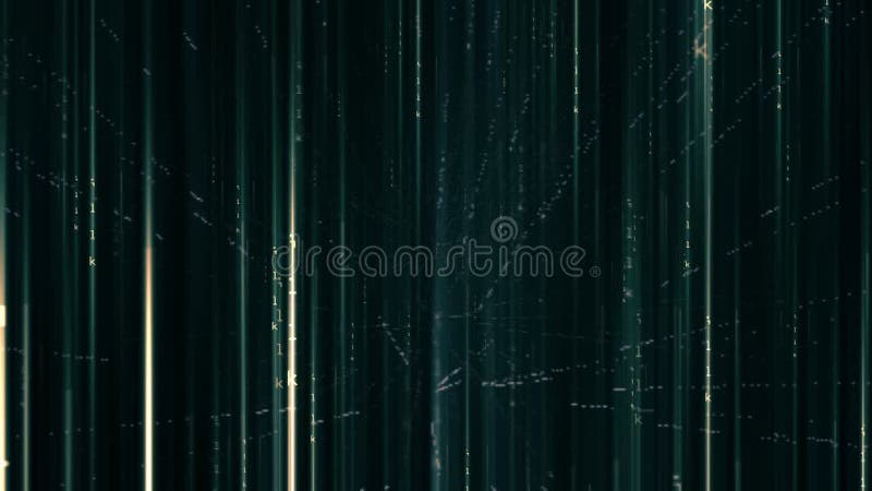 Matrix hexadecimal data flowing in cyberspace animation royalty free illustration
