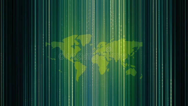 Matrix hexadecimal data flowing in cyberspace animation royalty free illustration