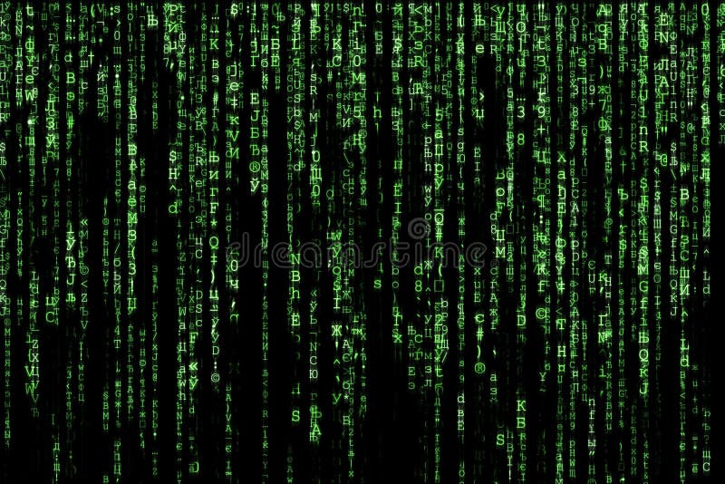 Green matrix background computer generated. Green matrix background computer generated