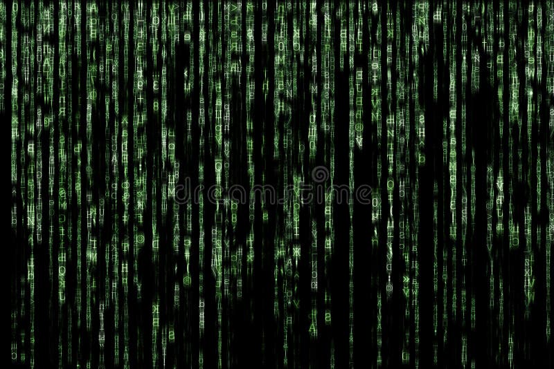 Green matrix background computer generated. Green matrix background computer generated