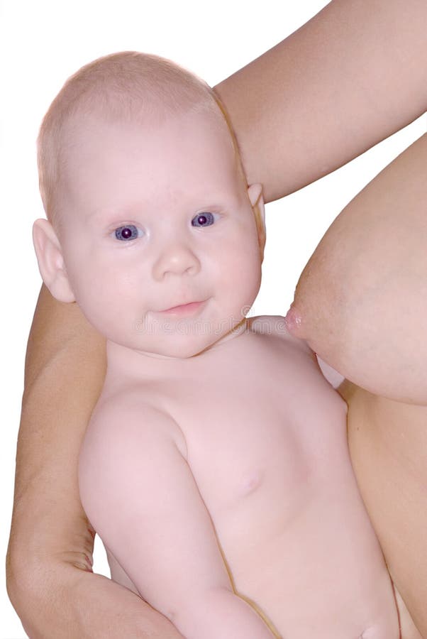 A mãe amamenta o seu bebé imagens de stock royalty free