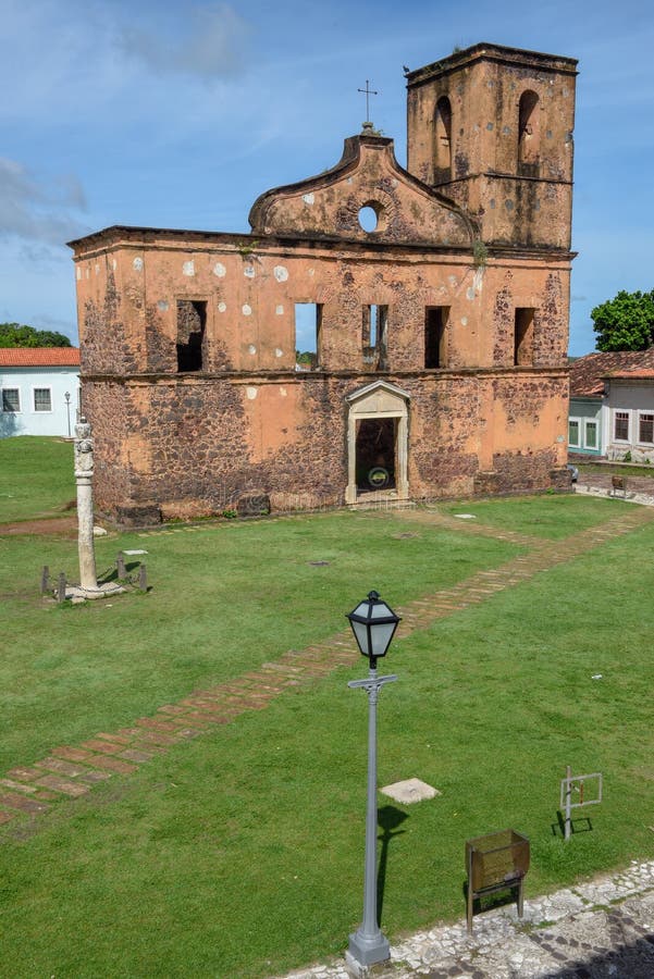 Matriz Church Ruins in the Historic City of Alcantara, Brazil Stock ...