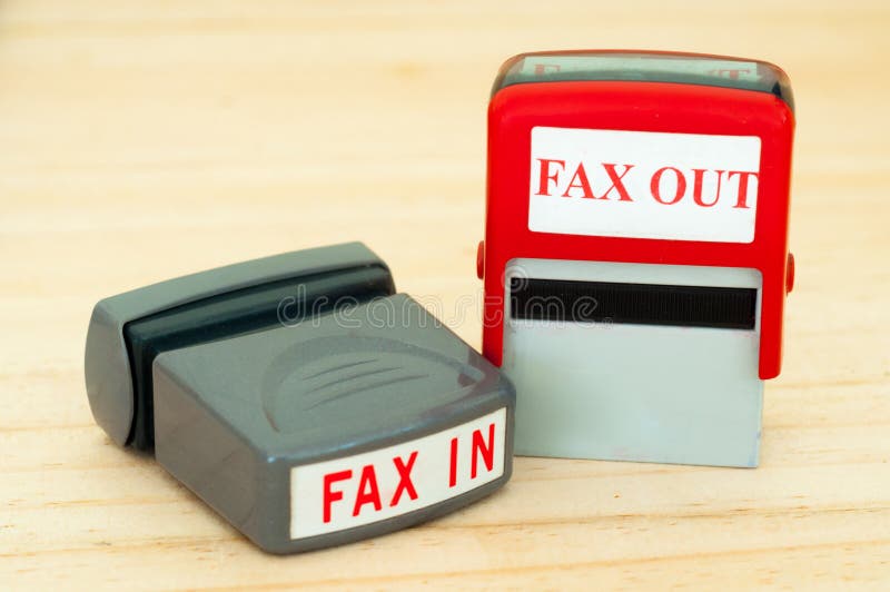 Fax in Fax out rubber stamper. Fax in Fax out rubber stamper