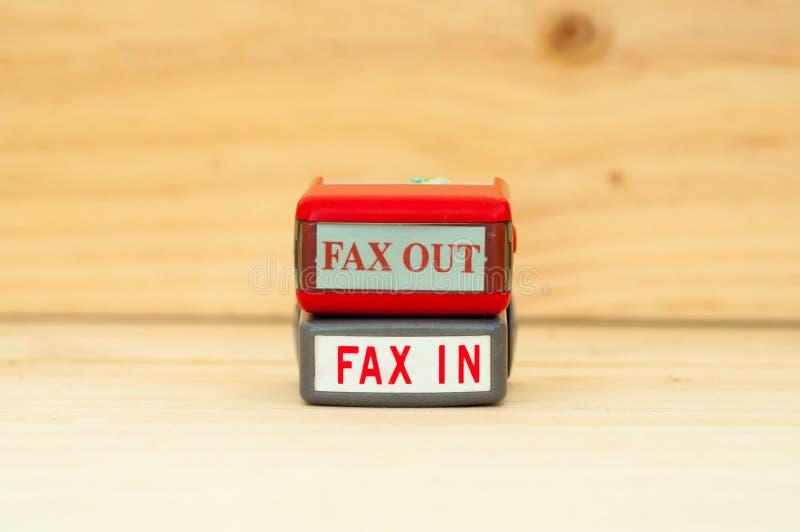 Fax in Fax out rubber stamper. Fax in Fax out rubber stamper