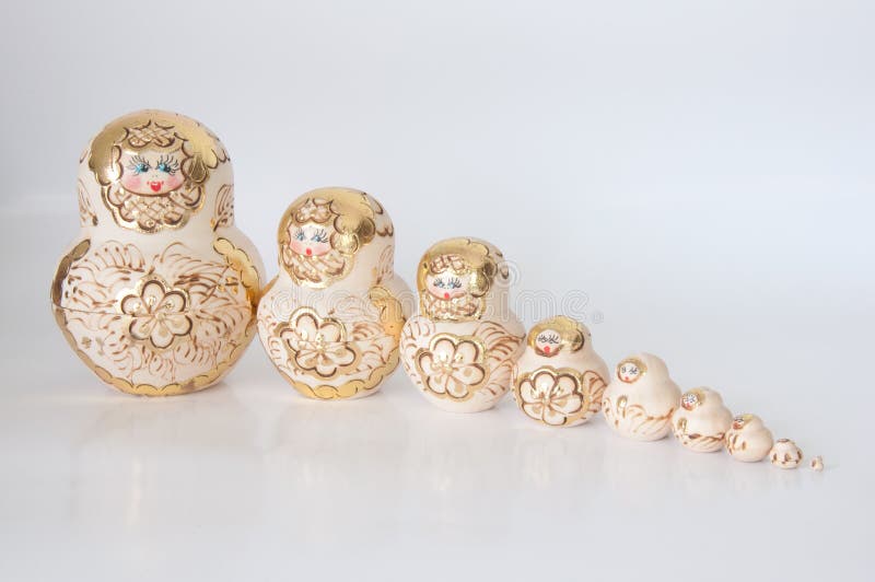 Matryoshka, a Russian wooden doll royalty free stock photos Matryoshka, a Russian wooden doll royalty free stock photos