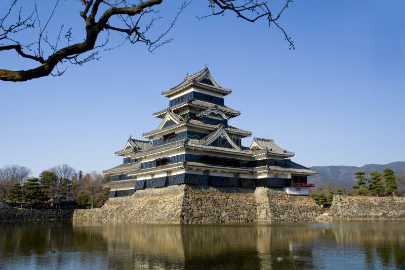 Matsumoto Castle, south west view.