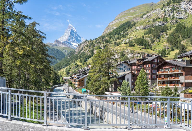 Matterhorn Peak, Zermatt, Switzerland Stock Photo - Image of alps ...