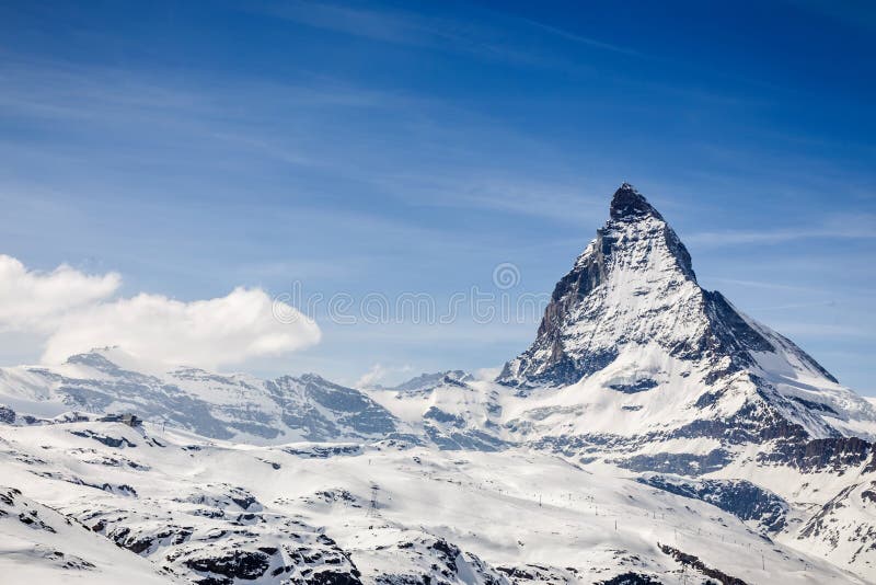 Matterhorn Switzerland Zermatt Fotografering för Bildbyråer - Bild av ...