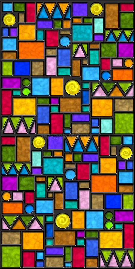 Mattonelle geometriche variopinte illustrazione vettoriale Mattonelle geometriche variopinte illustrazione vettoriale
