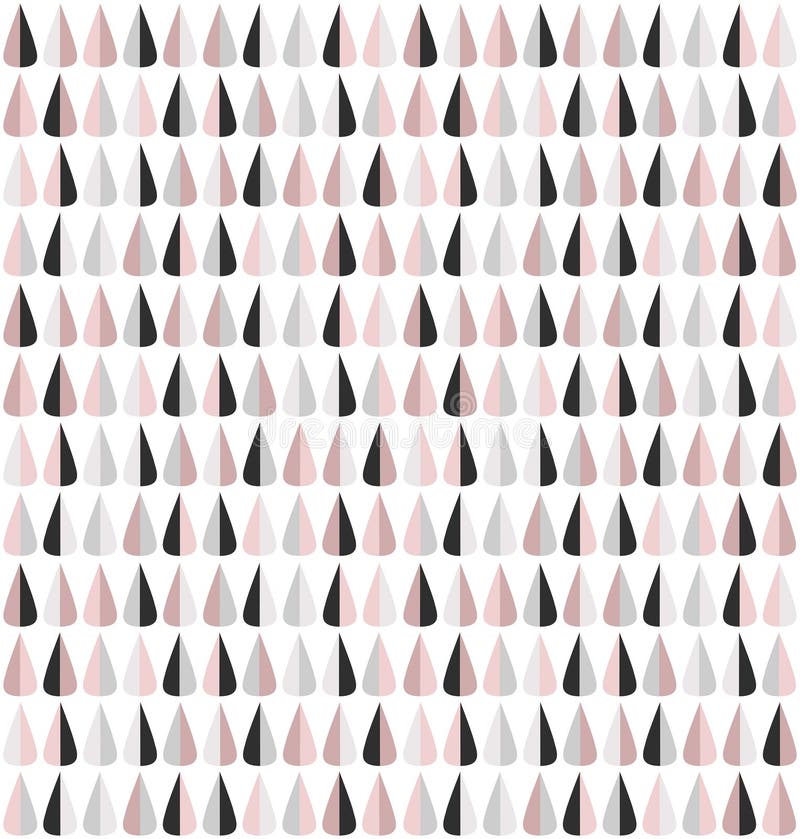 Mattonelle senza cuciture allegre di rosa e grige della goccia di pioggia di vettore illustrazione vettoriale Mattonelle senza cuciture allegre di rosa e grige della goccia di pioggia di vettore illustrazione vettoriale