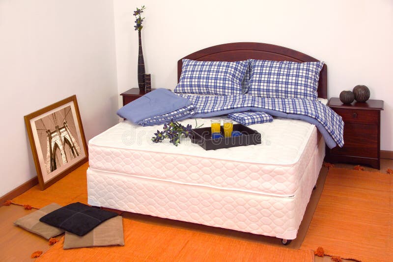 Mattress stock photo. Image of sheets, mattress, pillows 18101036