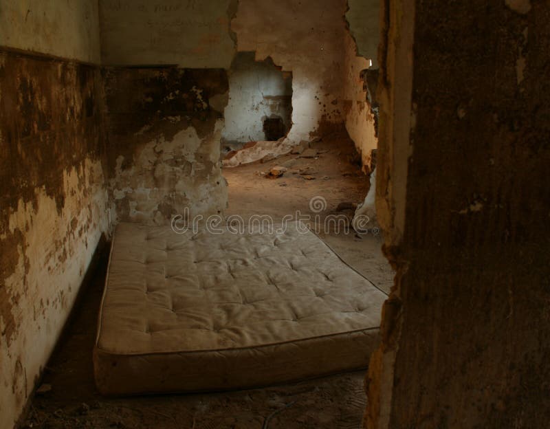 Abandoned mattress stock photo. Image of used, leaves 30537260