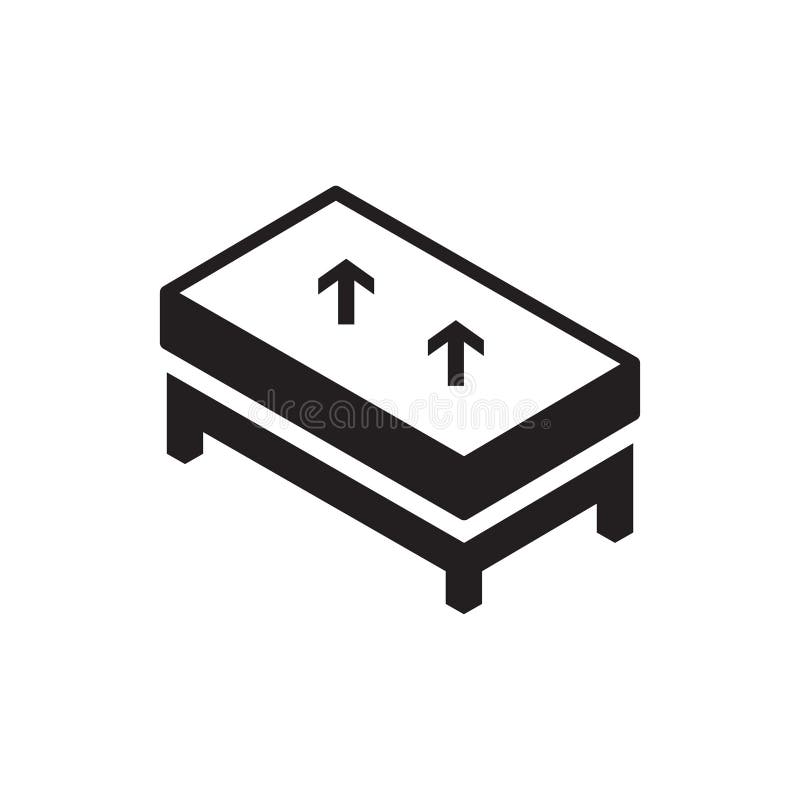 Mattress Vector Icon Logo Design Stock Vector Illustration of