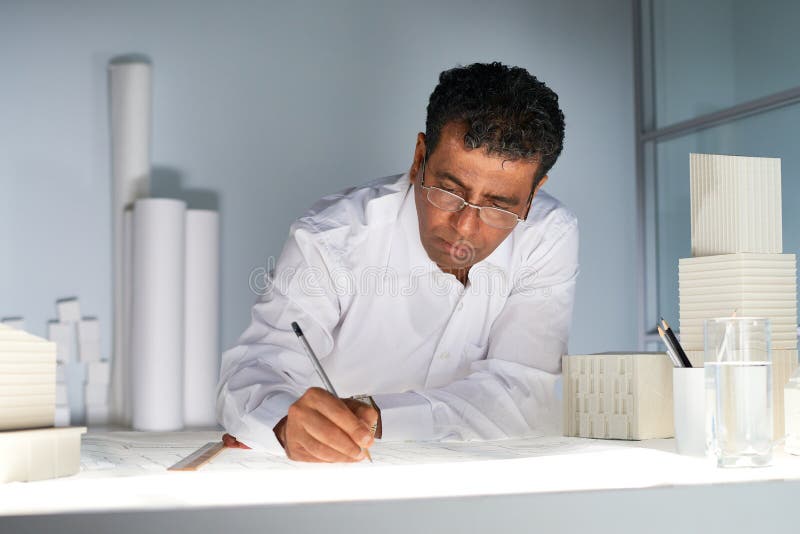 Mature architect stock image Mature architect stock image