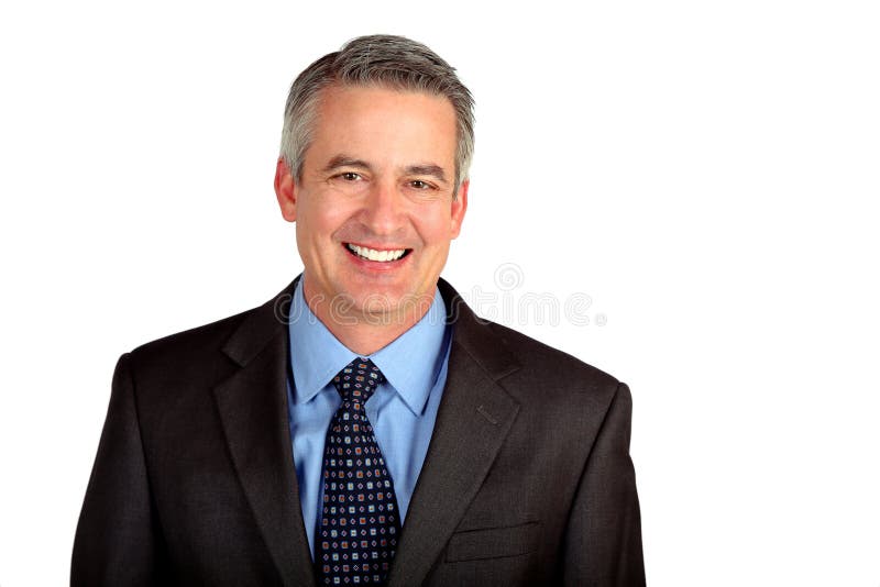 Mature business man royalty free stock image