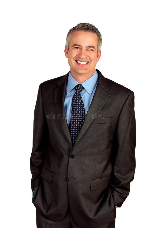 Mature business man royalty free stock photography