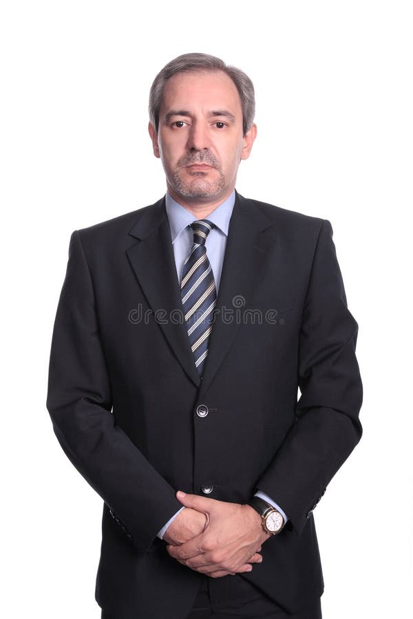 Mature business man portrait royalty free stock image