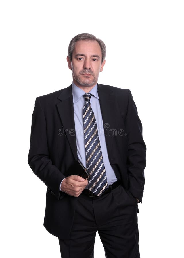 Mature business man portrait stock photo