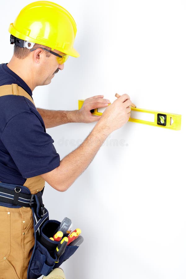 Mature contractor stock photography