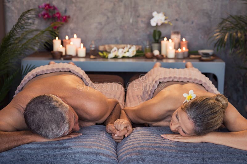 Mature couple at spa stock image 800x531 hq nude image Mature couple at spa stock image picture