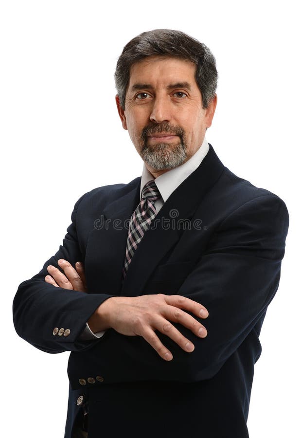 Mature Hispanic businessman