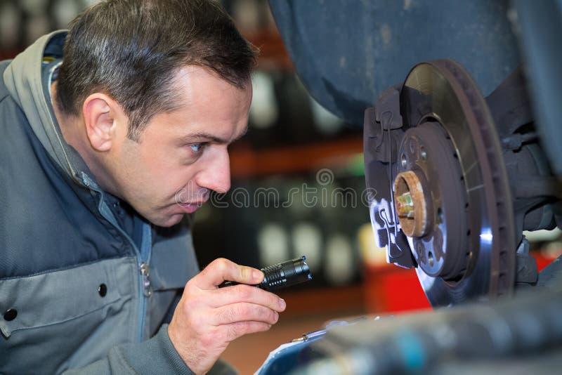 Mechanic Working on Interior Camper Van Stock Photo Image of male, travel 83014546