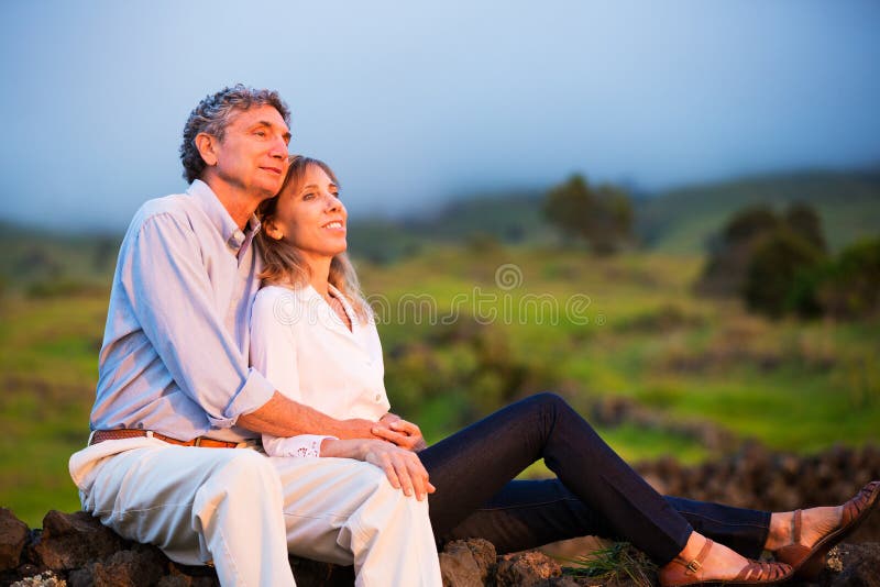 Mature middle age couple in love stock photos Mature middle age couple in love stock photos