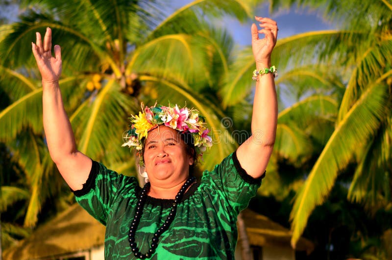 Mature Polynesian Pacific Island Woman