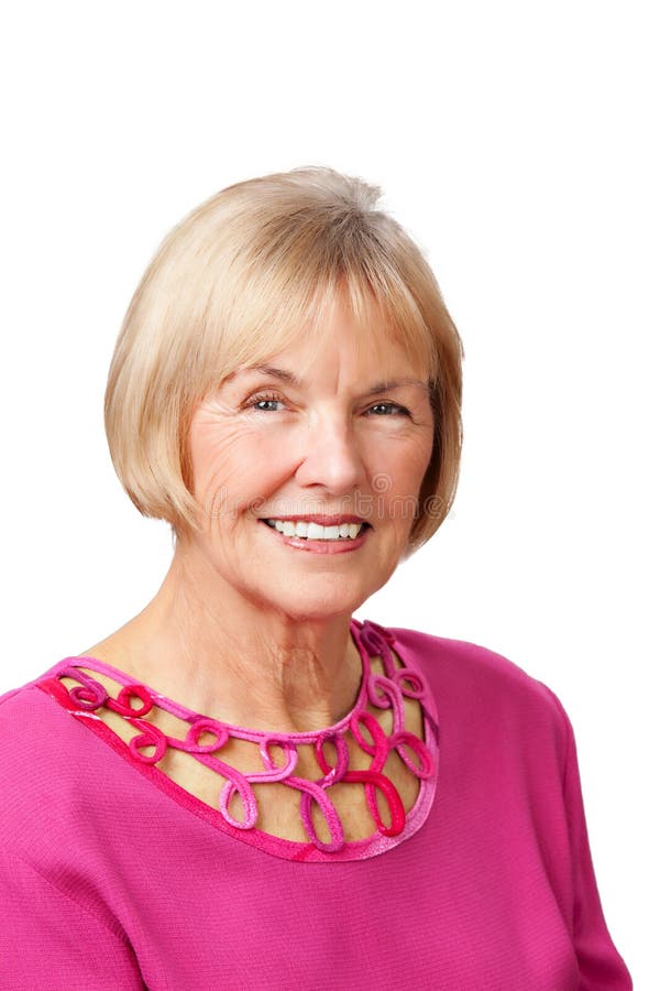 Mature woman portrait royalty free stock images