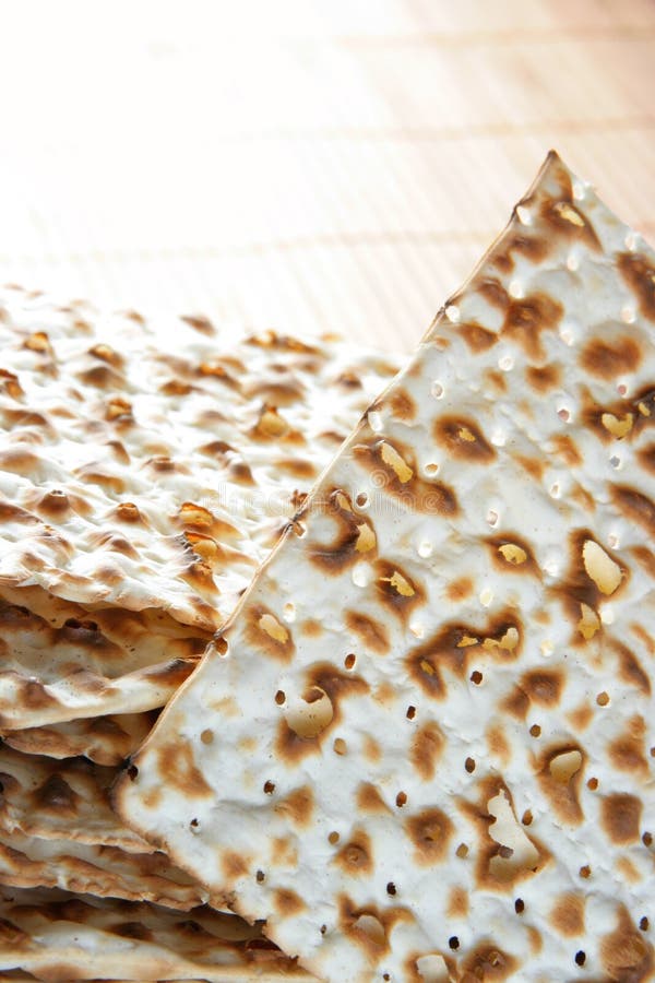 Matzos close up