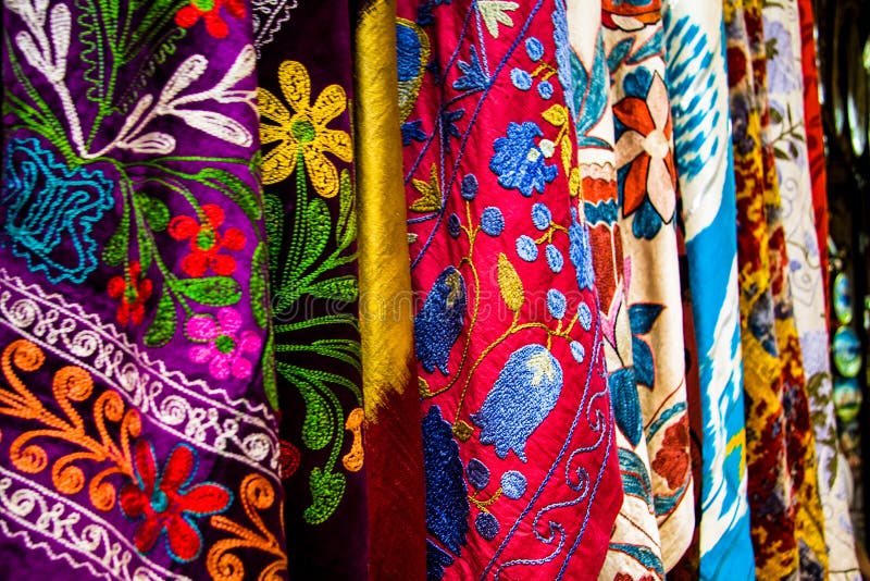 Colorful scarfs at the Grand Bazar, Istanbul, Turkey. Colorful scarfs at the Grand Bazar, Istanbul, Turkey