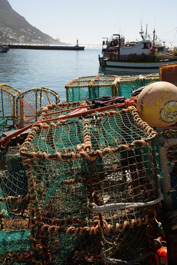 Matériel de pêche de langoustine images stock