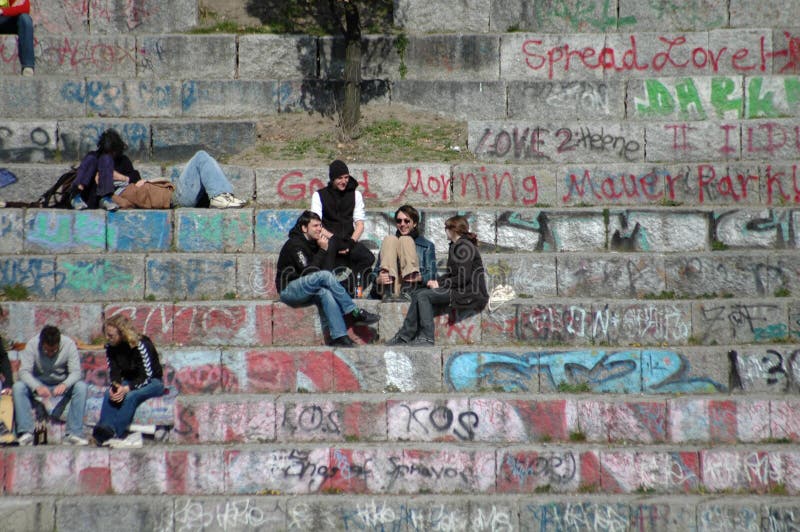Mauerpark imagen de archivo Mauerpark imagen de archivo