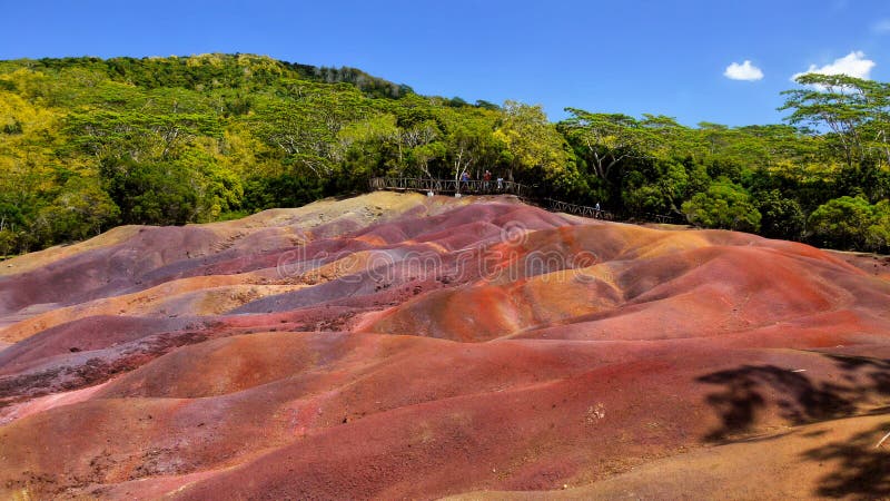 Chamarel - The seven colored earth, a natural phenomenon. Mauritius island. Chamarel - The seven colored earth, a natural phenomenon. Mauritius island.